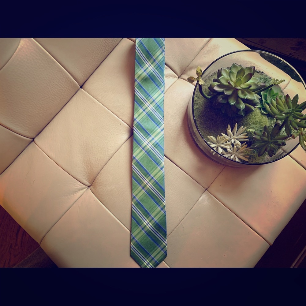 George Silk Green Tie-BUNDLE ANY 4 TIES FOR $25